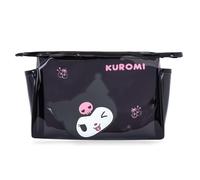 Roffatide Anime Kuromi Bolsa de Maquillaje Transparente para Las Mujeres Niñas Viajes Almacenamiento cosmético Ligero Bolsa de Embalaje de de Aseo Impermeable de PVC holográfico