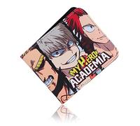 Roffatide Anime My Hero Academia Carteras Bakugo Deku Shoto Todoroki Cartera Multiusos Delgada de Cuero Artificial