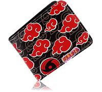 Roffatide Anime Naruto Carteras de Cuero Artificial Delgado Cartera de Dos Persianas Cartera Versátil, Naruto A, One Size, Casual