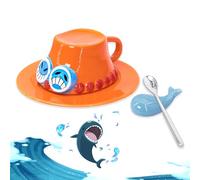 Roffatide Anime Portgas · d · hat Ceramic Coffee Tea Milk Cup Christmas Birthday gift or souvenir (spoon + Spoon labun Spoon armor)