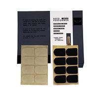 ROFFEE Almohadillas de parches para boquilla de clarinete/saxofón soprano, 2 paquetes, 0,8 mm (8 piezas negras y 8 piezas transparentes)