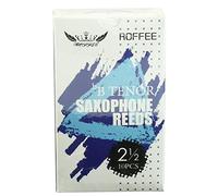 Roffee - Lengüetas para saxofón (resistencia 2.0/2.5/3.0, caja de 10 y almohadillas para boquilla)