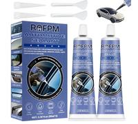 ROFPM Silicona Negra para Coche Alta Temperatura, Pegamento para Brisas, Masilla Carrocería Coche, Curado Rápido, Resistente a Altas y Bajas Temperaturas, Adecuado para Cristales de Coche, Faros, etc