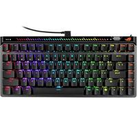 ROG Falchion Ace 75 HE - Teclado para Juegos, diseño del 75%, Interruptor magnético, Disparo rápido, hasta 8000 Hz, Cable USB, PBT, configuración de navegador, diseño silencioso, Funda de Transporte