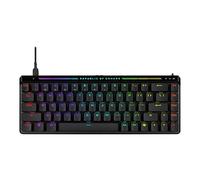 ROG Falchion Ace HFX 65% Teclado Compacto para Juegos con interruptores magnéticos ROG HFX prelubricados, Palanca de Disparo rápido, tasa de sondeo de 8000 Hz, Espuma amortiguadora de Tres Capas,