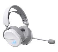 ASUS ROG Pelta - Auriculares Gaming inalámbricos, BT, ROG SpeedNova 2,4 GHz, USB-C, 309g, transductores ROG de 50 mm, micrófono Boom 10mm, batería 60h, Compatible con PC, Switch, PS5 - Blanco