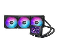ASUS ROG Ryujin III ARGB Extreme - Refrigeración Líquida 360mm AMD/Intel | Pantalla LCD de 3,5 pulgadas, bomba Aseteks Emma Gen8 V2, ventilador magnético ROG ARGB, optimización de ruido, negro