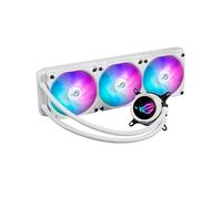ROG Strix LC III 360 ARGB White Edition - Enfriador líquido de CPU todo en uno con bloque de agua giratorio de 360°, nueva bomba Gen7 v2 de Asetek, ventiladores ROG ARGB premium y más de 10 efectos de
