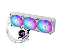 ROG Strix LC III 360 ARGB White Edition - Refrigeración líquida AiO Todo en uno con Bloque de Agua Giratorio 360°, Bomba Gen7 v2 de Asetek, Ventiladores ROG ARGB e iluminación Aura Personalizada