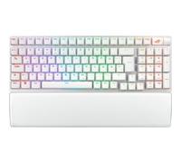 ROG Strix Scope II 96 Wireless teclado Juego USB + RF Wireless + Bluetooth QWERTZ Alemán Blanco, Teclado para gaming blanco, Inalámbrico y alámbrico, USB + RF Wireless + Bluetooth, Interruptor mecánic