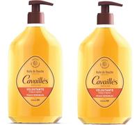 ROGÉ CAVAILLÈS Aceite de ducha aterciopelado nutritivo y protector para pieles secas y sensibles. Con almendra bio y argán. Sin jabón, 83% origen natural. Envase reciclado. Pack 2x750 ml
