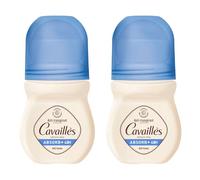 ROGÉ CAVAILLÈS | Antitranspirante Absorb+ 48h - Roll-on | Aroma fresco con notas de té verde y bergamota | sin alcohol | Botella reciclada | dermatológicamente probado | 2 x 50 ml