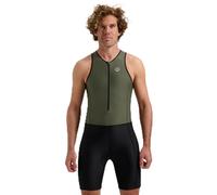 Rogelli Traje de Triatlón Manga Corta, Ideal para Natación, Ciclismo y Carreras, Unisex, Negro, M