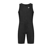 Rogelli Traje de Triatlón Manga Corta, Ideal para Natación, Ciclismo y Carreras, Unisex, Negro, S