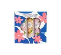 Roger & Gallet - Caja de regalo Trío Cremas Manos Beneficiosas 3x30 ml - Flor de Osmanthus, Jengibre Rojo & Madera de Naranja - Regalo Mujer - Hidratación, suavidad y aromas fascinantes
