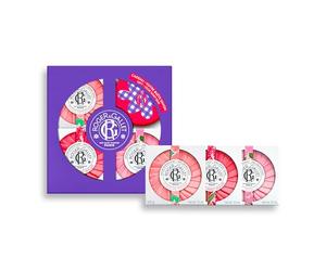Roger & Gallet - Trío de Jabones Bienestar100g - Flor de Higuera, Jengibre, Rosa