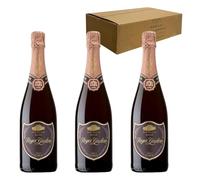 Roger Goulart Brut Rosé Cava - Espumoso Rosado con Uvas Garnacha y Monastrell, Burbuja Fina, Sabor Fresco y Afrutado - Pack 3 Botellas