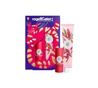 RogerGallet - Caja de regalo navideña de jengibre rojo para mujer - Bálsamo labial de sublimación + crema de manos de 30 ml - Idea de regalo para mujeres con notas de jengibre y bayas rosas