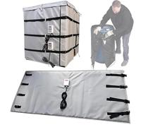 ROGHA Manta Calefactora de Grado Industrial para Contenedores IBC, Calentador Eléctrico Impermeable de 2000 W/4000 W, Temperatura Ajustable (0-120 °C), Calentamiento Rápido Grey-1000L