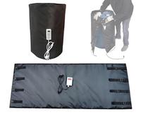 ROGHA Manta Calefactora de Grado Industrial para Contenedores IBC, Calentador Eléctrico Impermeable de 2000 W/4000 W, Temperatura Ajustable (0-120 °C), Calentamiento Rápido Black-1000L