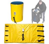 ROGHA Manta Calefactora de Grado Industrial para Contenedores IBC, Calentador Eléctrico Impermeable de 2000 W/4000 W, Temperatura Ajustable (0-120 °C), Calentamiento Rápido Yellow-1000L