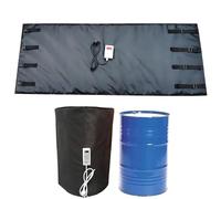 ROGHA Manta Calefactora de Grado Industrial para Contenedores IBC de 55/275 Galones, Calentador Eléctrico Impermeable de 2000 W/4000 W, Temperatura Ajustable (0-120 °C) Black-200L