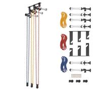 ROGONPDK 3 soportes de montaje con sistema de soporte de fondo para rodillo con ganchos+cadenas, fondo manual Backdrop Lifter dispositivo de soporte para 3 fondos, para estudio fotográfico