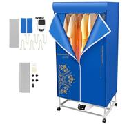 ROGONPDK 430L Lavadora Eléctrica Secadora Portátil Armario Secadora de Aire Caliente Plegable Carga Total 30 kg Plegable Secadora con Temporizador