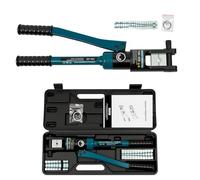 ROGONPDK Gesen - Alicates de crimpado hidráulicos manuales de 16 toneladas, crimpadora, alicates para terminales de cable, alicates de crimpado, prensa hidráulica profesional, 16 - 300 mm², 11 pares