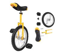 ROGONPDK Monociclo de 16 pulgadas, monociclo con 2 pedales, monociclo para adultos, monociclo de altura ajustable, monociclo para exteriores, para oficinistas, entusiastas del ciclismo y otros