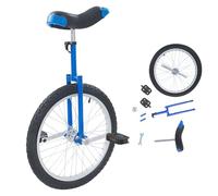 ROGONPDK Monociclo de 20 pulgadas, monociclo con 2 pedales, monociclo para adultos, monociclo de altura ajustable, monociclos para exteriores, para oficinistas, entusiastas del ciclismo y otros (azul)