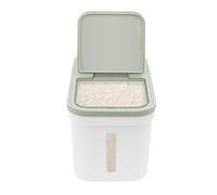 ROGONPDK Recipiente de almacenamiento de harina de 10 kg, contenedor de arroz para alimentos, dispensador de arroz, caja de sellado de harina de alimentos, depósito de cereales con taza, recipiente de