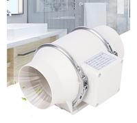 Rogowsen Ventilador de tubo de 100 mm, ventilador de tubo ajustable, ventilador de escape, potencia de aire 220 m³/h Adecuado para talleres, salas de moxibustión, salas de ajedrez, aseos, baños