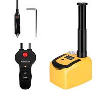 ROGTZ Kit de gato hidráulico eléctrico para coche, 5 toneladas, 12 V, elevador de vehículo ultra portátil con rango de 6.1 a 17.7 pulgadas para reparación de SUV, sedán/camión, gato de piso para