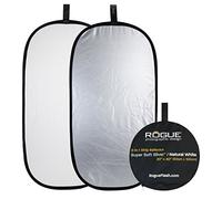 Rogue Reflector Plegable súper Suave 2 en 1 de 20 x 40 Pulgadas, Color Plata/Blanco Natural, ROGUE2040SW