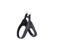 Rogz fast fit arnés de nylon negro para perros