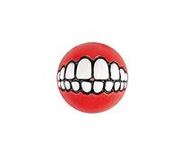Rogz Grinz Pelota, Grande, 7,8 cm, Color Rojo