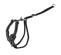 Rogz Stop Pull Arnés reflectante clásico grande negro para perro
