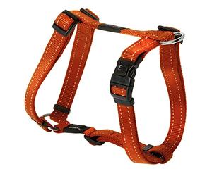 Rogz Utilidad Grande 3/4-inch Fanbelt Reflectante Ajustable Perro h-Harness