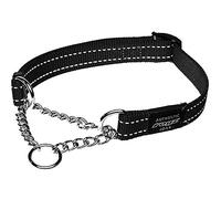 Rogz Utilidad tamaño Reflectante Serpiente obediencia Half-Check Collar de Perro, Medium 12/18-Inch