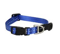 Rogz Utility Collar Nitelife, pequeño, Azul