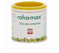 Roha MAX - Complemento alimenticio para regular tránsito intestinal, bote 60 g, hojas de sen, aromas de hibisco, regaliz y menta, masticable o infusión, FAES FARMA