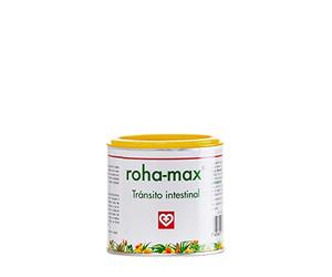 Roha MAX - Complemento alimenticio para regular tránsito intestinal, bote 60 g, hojas de sen, aromas de hibisco, regaliz y menta, masticable o infusión, FAES FARMA