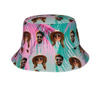 ROHBVMN Gorra Personalizadas - Sombrero de Pescador Personalizada, Gorras para el Sol Personalizable con Foto/Logo/Texto, Personalizar tu Gorra con tu Logo, Cubo Pescador Unisex Playa de Arena