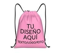 ROHBVMN Mochila Personalizada Agrega Tus Fotos/Logo/Texto, mochila cuerdas Personalizada para Hombres y Mujeres mochila gimnasio,mochila deporte, Bolsa de Natación Deportivas