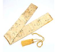 ROHCGHC Bolsa para Espadas de Fitness, Estuche De Transporte Tai Chi, Bolsa Almacenamiento Espada Samurai Katana Japonesa Seda 53 Pulgadas con Borla Dorada,U(P)