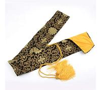 ROHCGHC Bolsa para Espadas de Fitness, Estuche De Transporte Tai Chi, Bolsa Almacenamiento Espada Samurai Katana Japonesa Seda 53 Pulgadas con Borla Dorada,U(R)