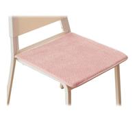 ROHCGHC Cojín, Pana for Todo Tipo de Clima | Almohadillas Asiento con Relleno Esponja y Base Antideslizante | Almohadilla Duradera for Silla Lazos(Pink,40x40cm)