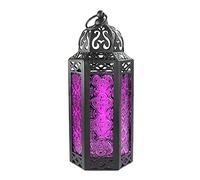 ROHCGHC Las Velas, Portavelas Decorativo marroquí, farolillos Decorativos, portavelas for lamparilla de té, Farol Colgante de Estilo Vintage, Gard