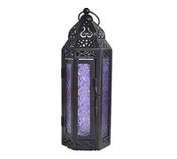 ROHCGHC Las Velas, Portavelas Decorativo marroquí, farolillos Decorativos, portavelas for lamparilla de té, Farol Colgante de Estilo Vintage, Gard